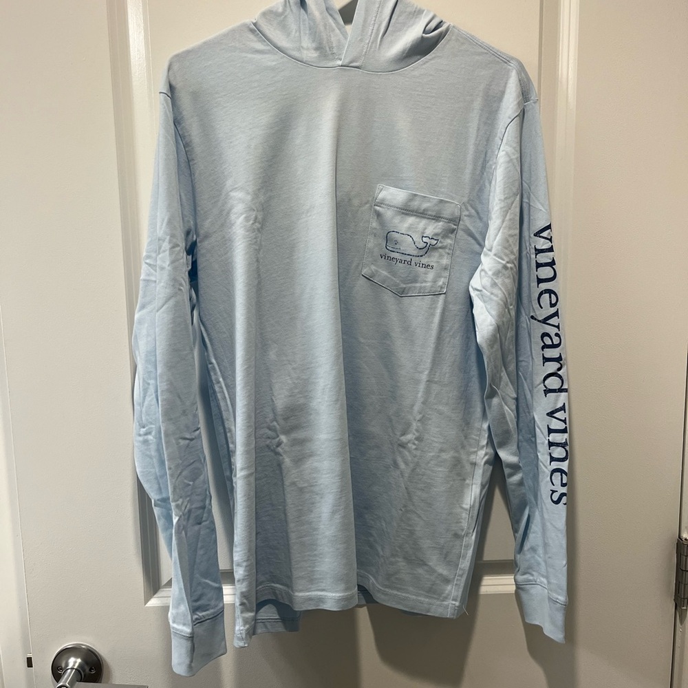 Vineyard Vines Men's Hoodie in Soft Blue